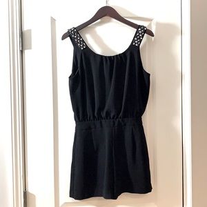 Zara Romper with Rhinestone Straps